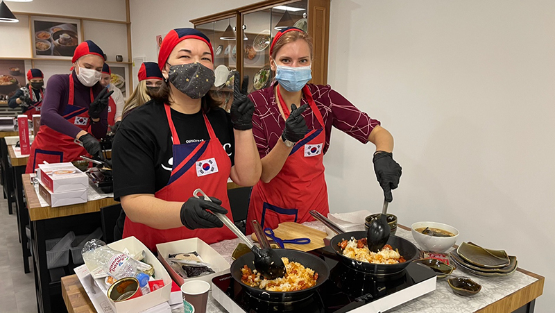 마스터클래스에 참여하는 학생들