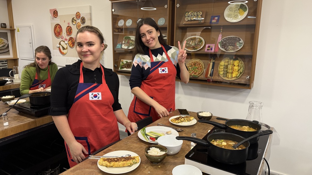 Корейский яичный рулет