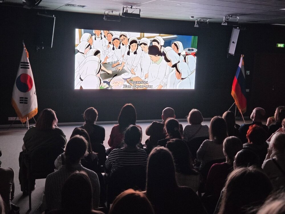 ▲ Показ фильма «Зеленые дни»