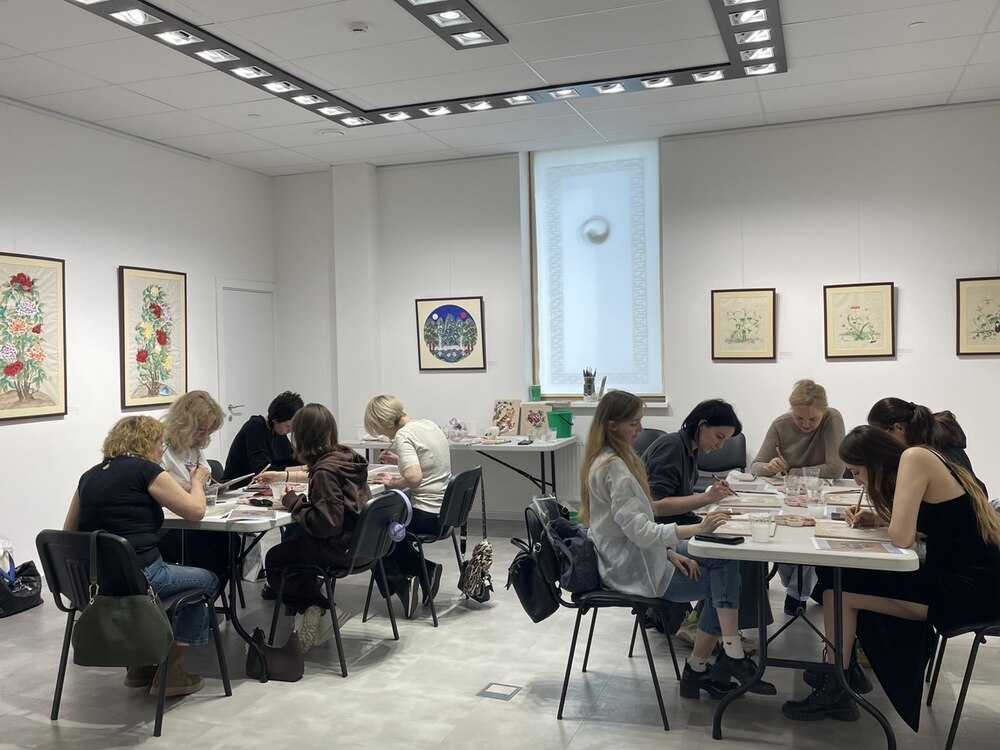 ​  ▲ 민화 마스터클래스 참가자(1)