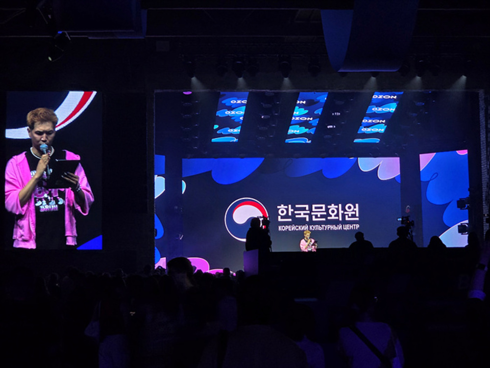 ​  ▲방문객 대상 한국문화원 소개